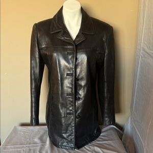 Bod & Christensen couture Elegant Women's Black Leather Jacket